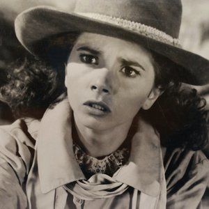 Movie Photo Of " Comin At Ya!" 1981 Actor Victoria Abril  ( Black & White ) EUC